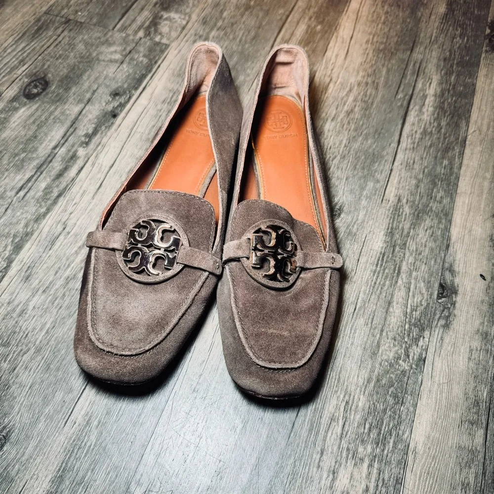 Tory Burch suede women loafers SZ 8 1/2 M